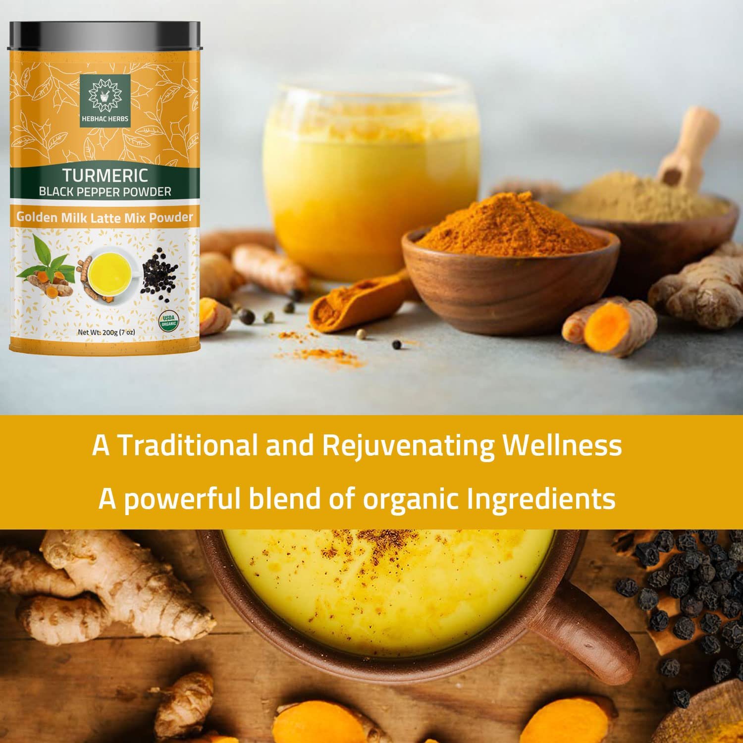 Turmeric Curcumin Powder with Black Pepper - Image 4