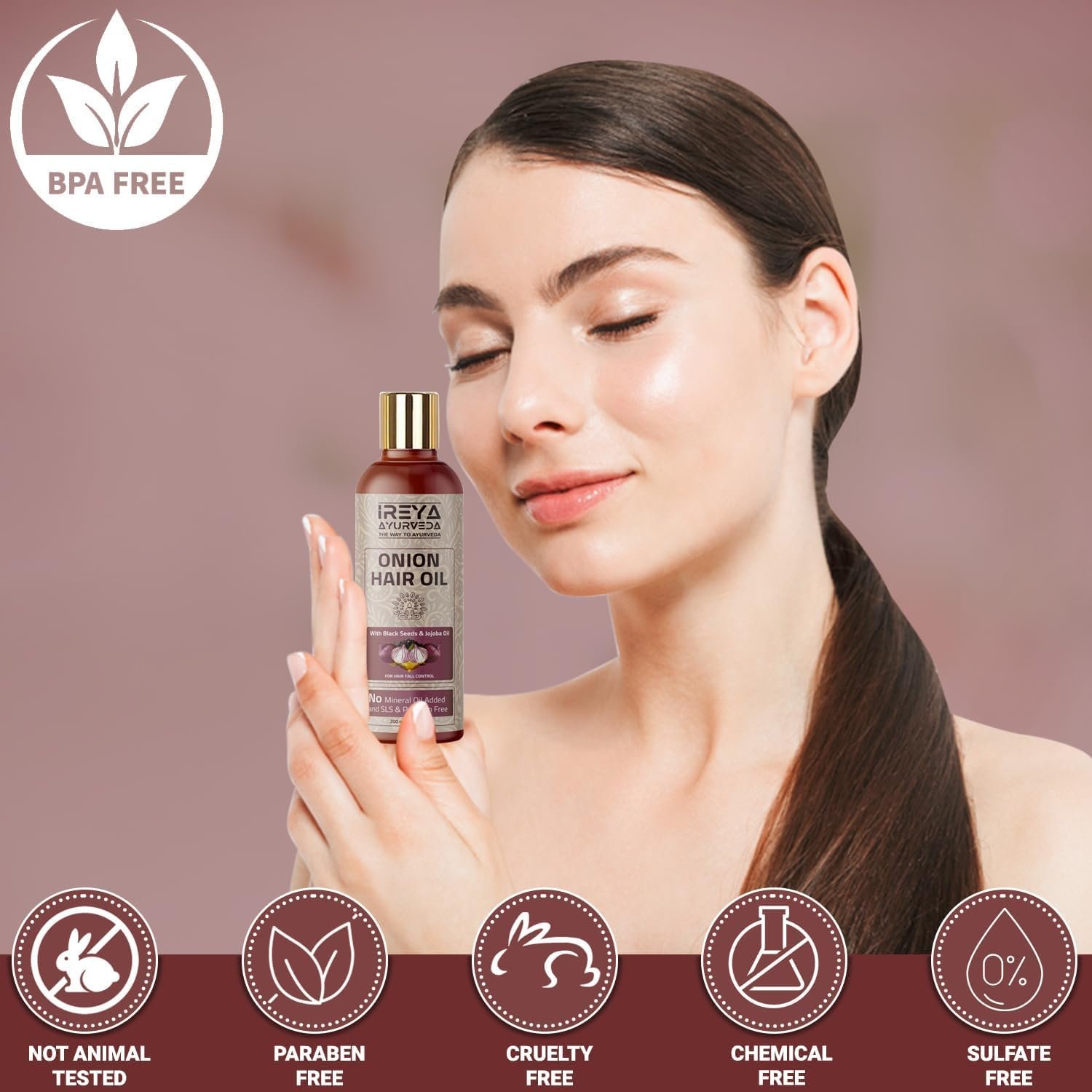 Hair Oil with Black Seed, Onion, Jojoba & Castor Oils - Image 5
