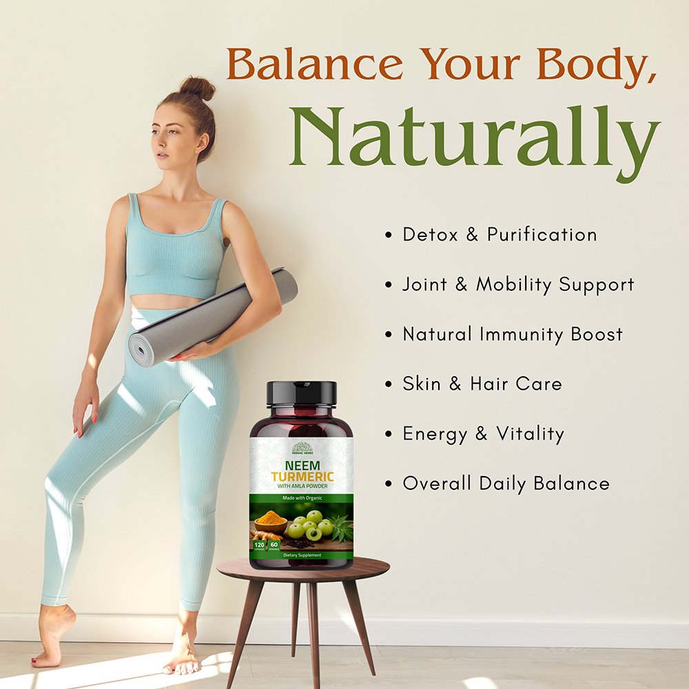 Neem Turmeric Capsules with Amla Powder - Image 6