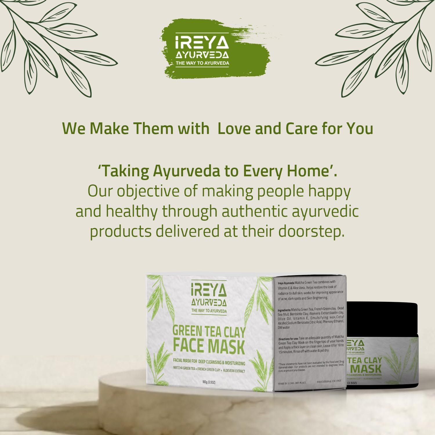 Green Tea Clay Mask - Image 2