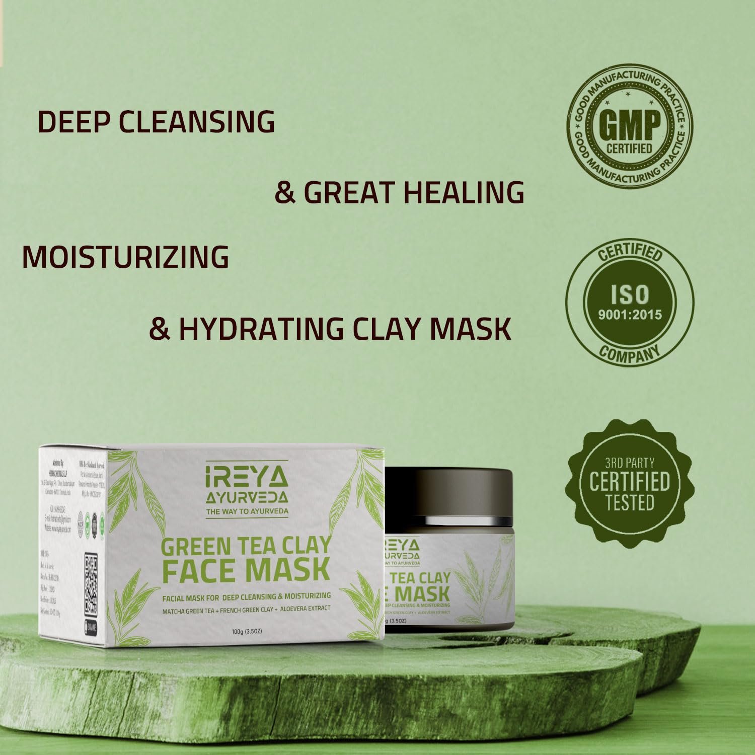 Green Tea Clay Mask - Image 5