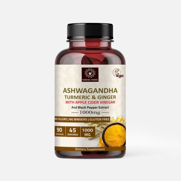 Ashwagandha Turmeric, and Ginger with Apple Cider Vinegar